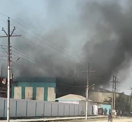 70 lakh loss due to fire in cotton factory, three fire vehicles extinguished the fire in two and a half hours