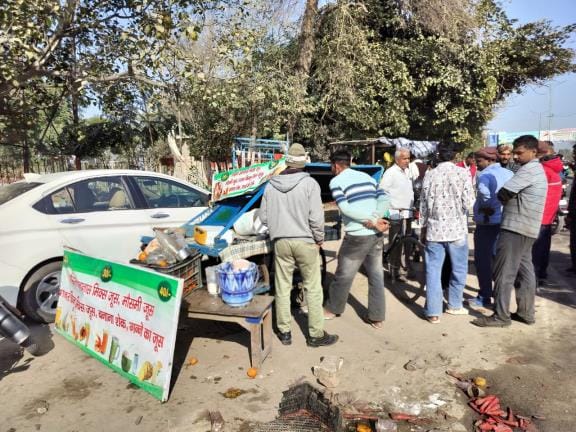 Uncontrolled car hits street, three injured including driver