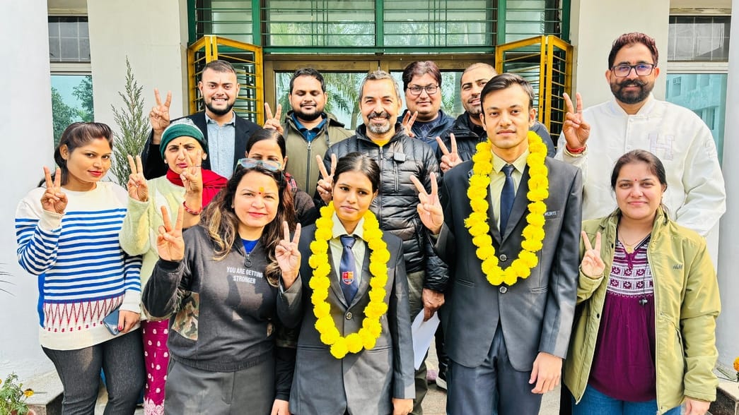 Prashant became the state topper in Aircraft Maintenance Engineering exam, Lakshmi got second place