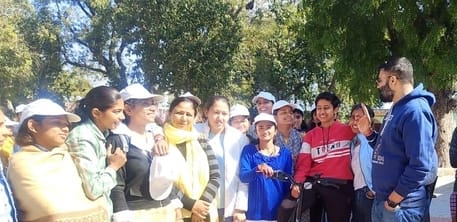 Volunteers were made aware against drug addiction