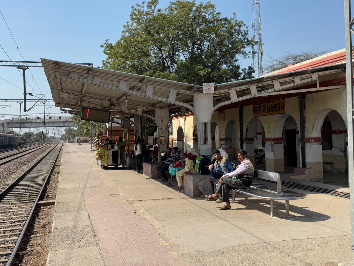 FOB will be built at the passenger seating area at the junction, routes to and from will be separate.