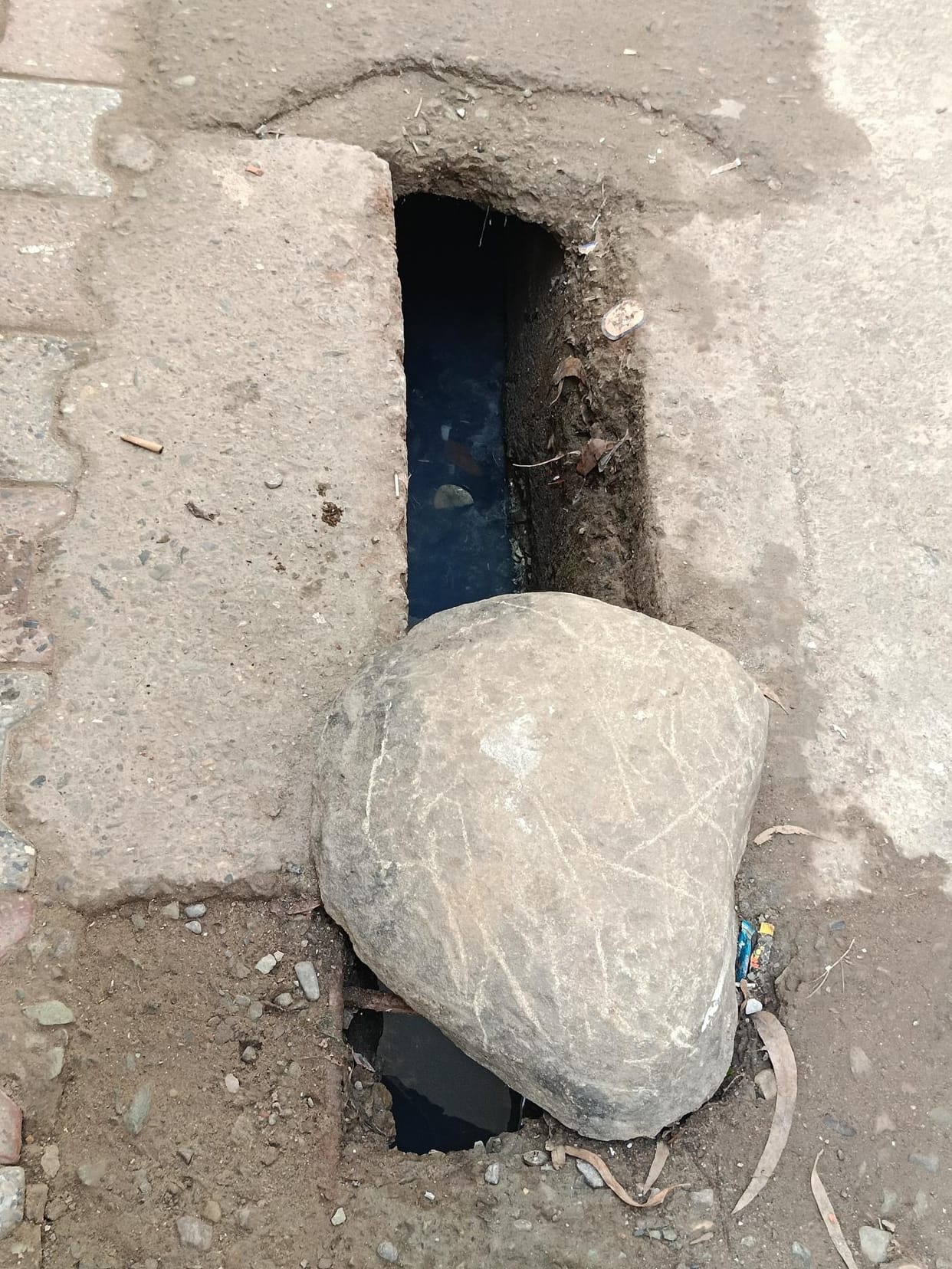 Dilapidated roads and open drains became the cause of accidents in Sunderbani.