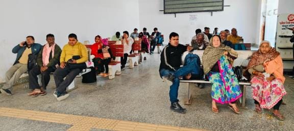 Trains running late, passengers worried at station