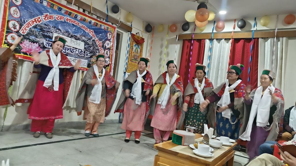 Ratnabhadra Rockram Manav Sahayog Samiti Rampur celebrated Losar