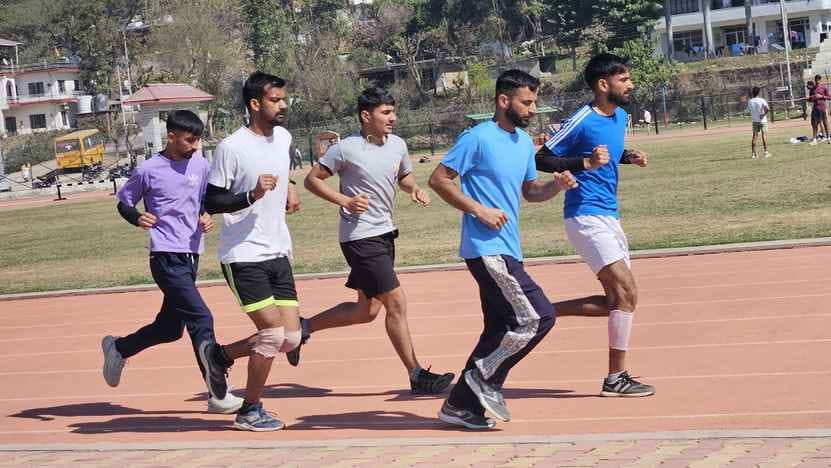 Youngsters are sweating profusely in the field in pursuit of khaki.