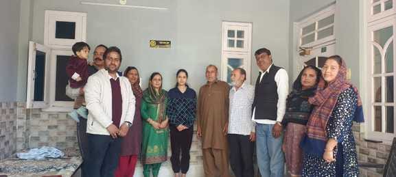 Name plaque installed at Sanam's house, honored