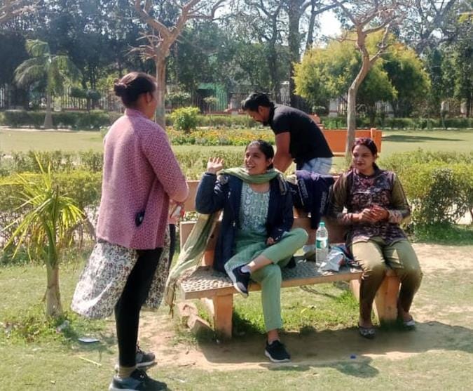 Police remained alert in parks and public places on Valentine's Day