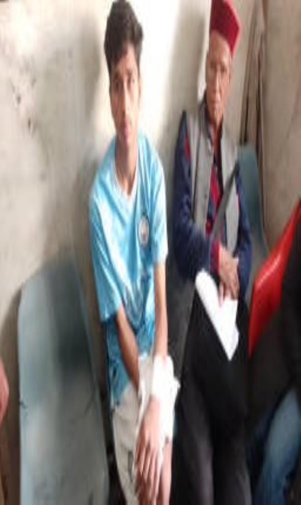 Player's wrist broken due to fall in football match