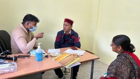 Health camp organized in Parnu, health of 107 patients checked