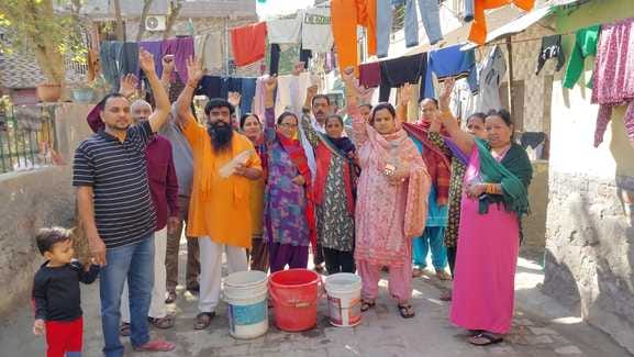 Smelly water came into the house, people protested