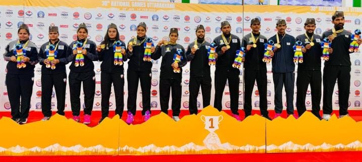 Haryana won gold medal in netball mixed event