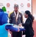 Sadabad's Vikas won bronze medal in javelin throw.