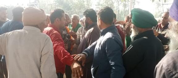 Villagers came face to face to install transformer
