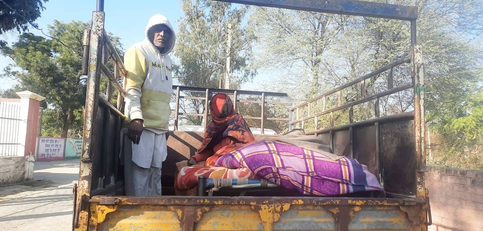 The victim's family fled the village and camped in front of the police station Bhuna