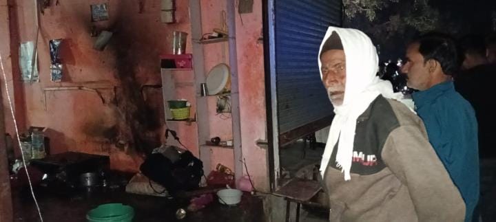 After a fight the young man set the shop on fire