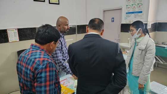 collector arrived to inspect the doctors were missing, show cause notice served