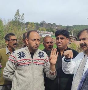 Tehsildar And officials of Water Supply department Reach village Koti