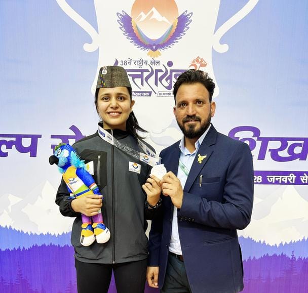 Ambala's Harsh won silver in National Games fencing