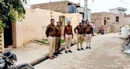 Police increased the security of the house of the victim's family in Dhani Bhojraj