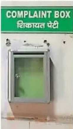 Citizen charter and transparent box installed in civil hospital