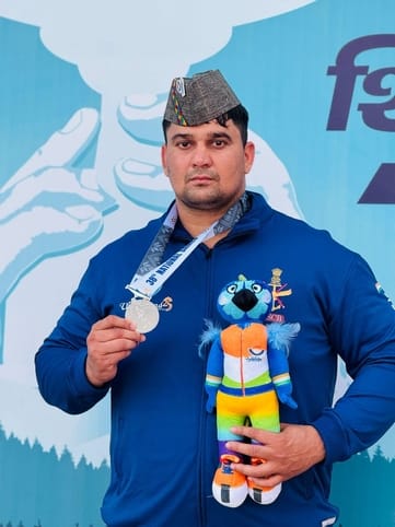 National Games: Wrestler Prem Saroha won silver and wrestler Gaurav of Sewli won bronze.