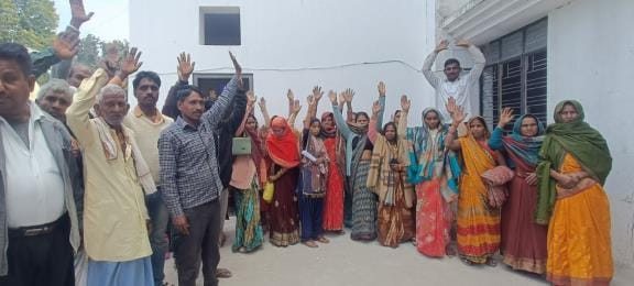 Demonstration against non-availability of water
