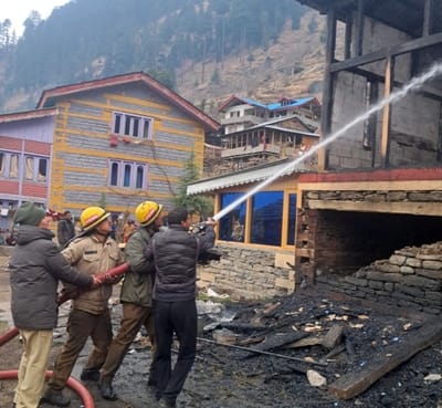 House burnt in Nathan, property worth Rs 10 lakh reduced to ashes