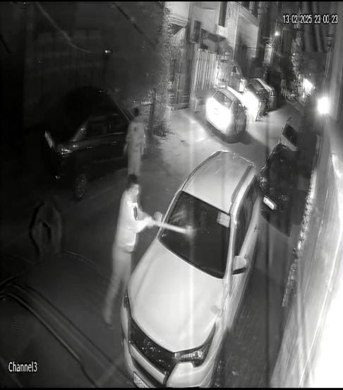 BJP leader's car parked outside his house vandalized, threats received
