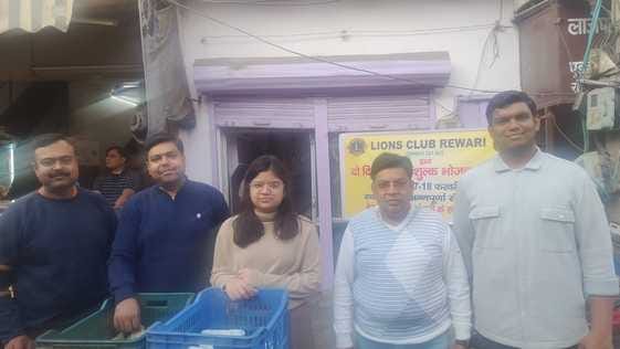 Lions Club provided services in free food institute