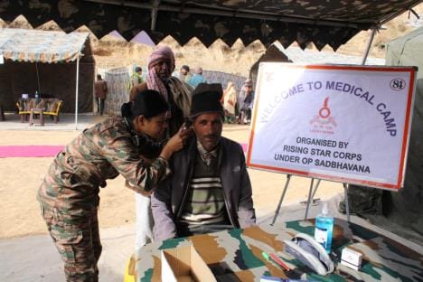 Army organised Medical Camp