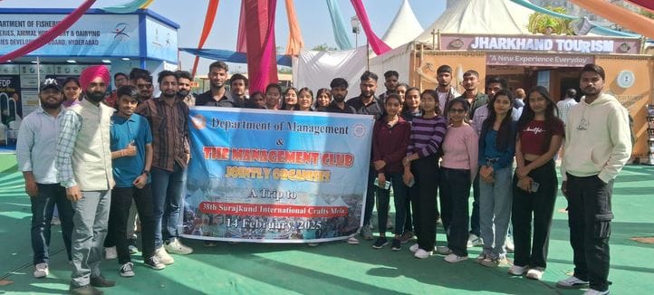 IGU students did educational tour of Surajkund fair