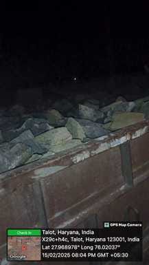 Joint team caught a tractor-trolley carrying illegal stones