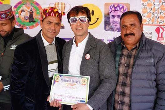 Pradeep Sharma honored with Himachalo Ri Shan Award