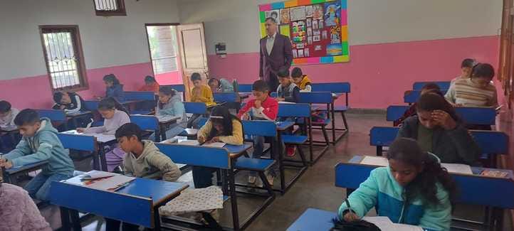 Examination given for admission to residential school