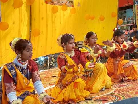 Gave a presentation of Bam Bam Bole Masti Mein Dole...