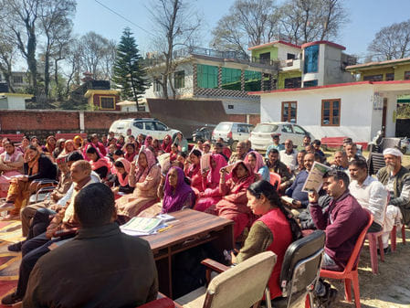 People united against Chitta in Salvahan Panchayat
