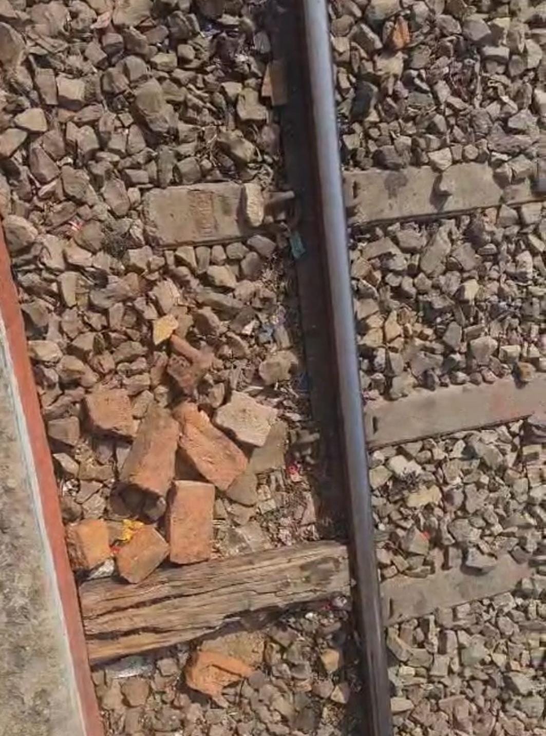 Devotees pelted stones at Mahakumbh special train at Jais railway station.