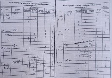 Morning breakfast was given in paper form to the patients admitted in the evening.