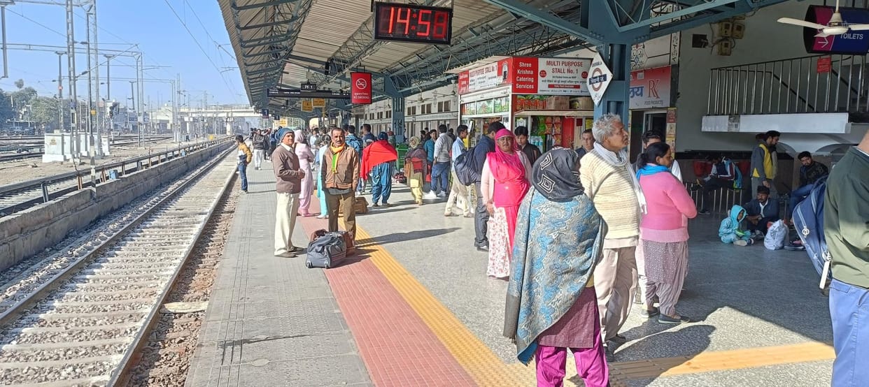 The train left directly from Bhiwani for Prayagraj