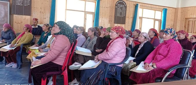 Women of Palchan village learned the intricacies of flood and disaster management.