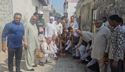 Lanes will be built in Ward-1 with Rs 10 lakh, inauguration started