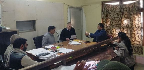 Police supervisor inspected EVM and nomination room