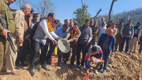 Construction work Start of New Panchayat ghar in Garha