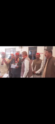 Demonstration of SP workers at the Collectorate