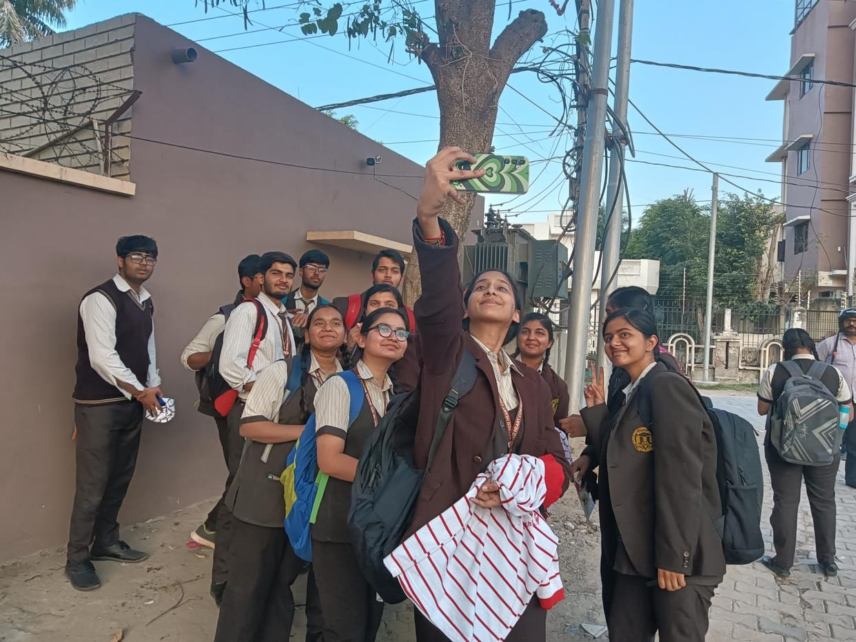 Students came out of the examination centre with smiles on their faces