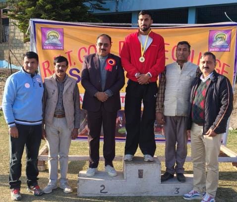 Shivani stood first in long jump, Shiva stood first in high jump.