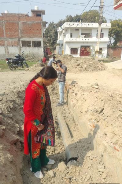 Water Corporation laid pipeline, Municipal Corporation broke it while making drain.