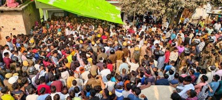 Police vigil from post mortem house to cremation ground