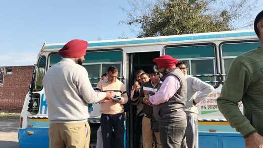 Flying team inspected the buses