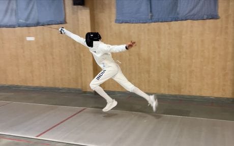 Brother and sister are showing amazing performance in fencing competition